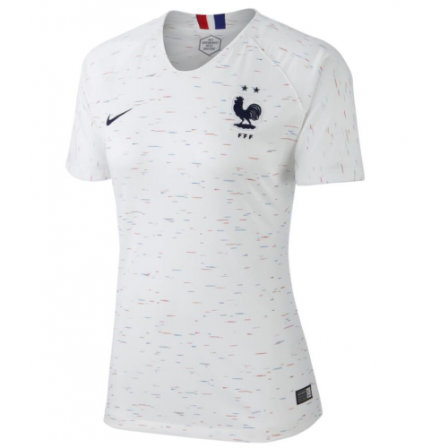 Women 2 Stars France 2018 World Cup Away Soccer Jersey Shirt